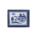 BLUE CANTON RECTANGULAR TRAY, SMALL - Gaines Jewelers