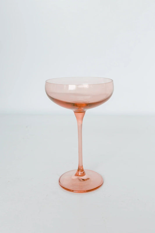 Blush Champagne Coupe - Estelle Colored Glass - Gaines Jewelers