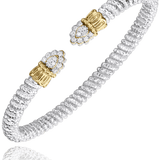 Bracelet 2-tone split diamond top - Gaines Jewelers