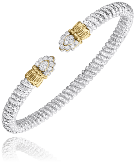Bracelet 2-tone split diamond top - Gaines Jewelers
