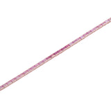 Bracelet pink sapphires straight line 14kt rose gold - Gaines Jewelers