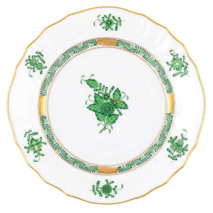 Chinese Bouquet - Bread & Butter Plate - Green - Herend - Gaines Jewelers