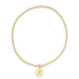 Classic Gold 2mm Respect Small Disc Bracelet - Gaines Jewelers