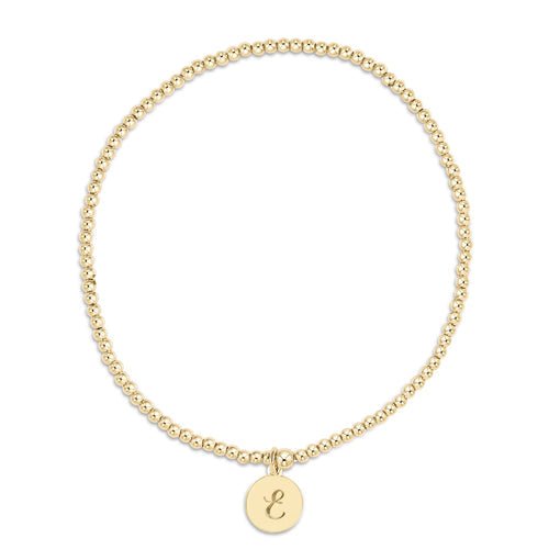 Classic Gold 2mm Respect Small Disc Bracelet - Gaines Jewelers