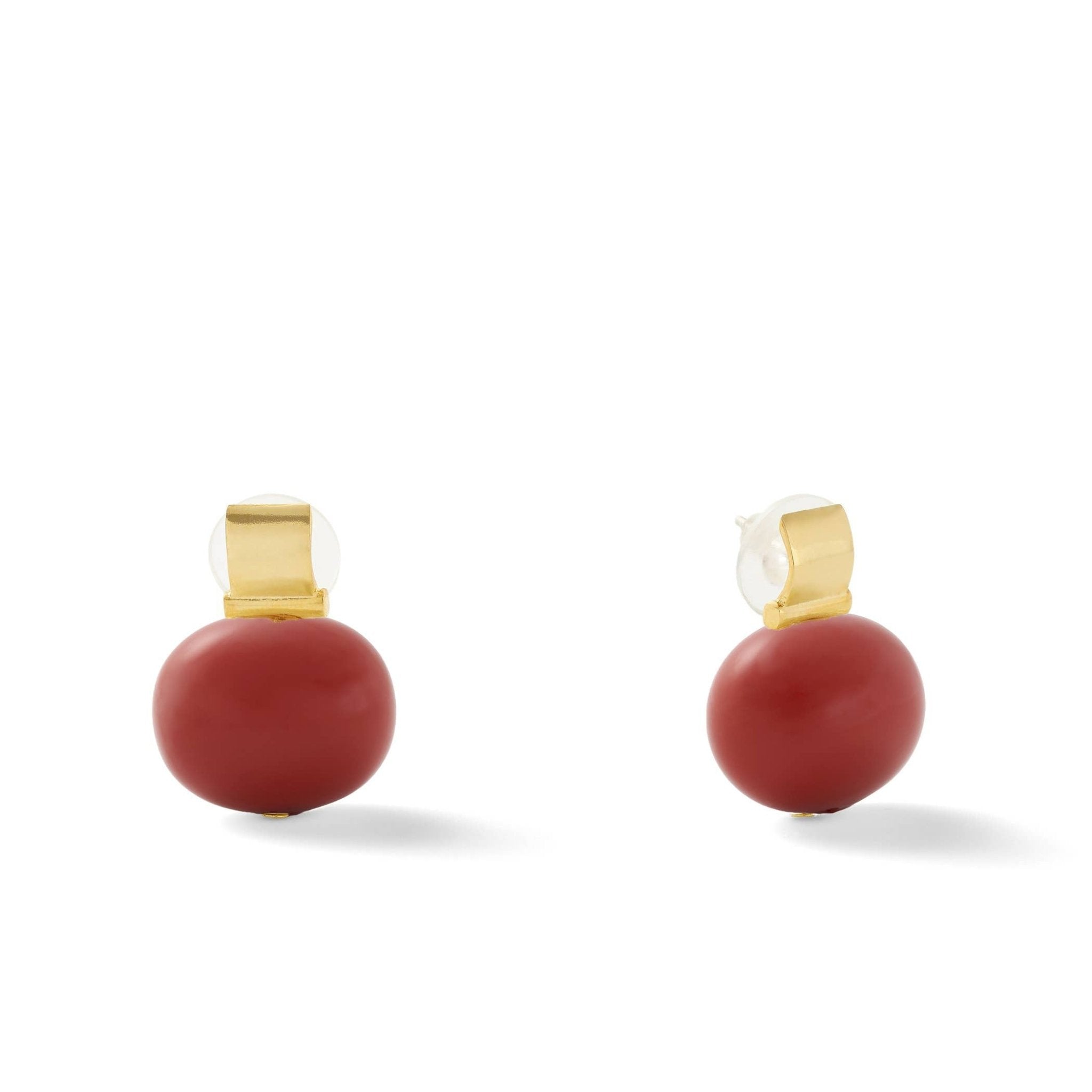 Classic Large Pebble Posts: White - CC & Co by Catherine Canino - Gaines Jewelers