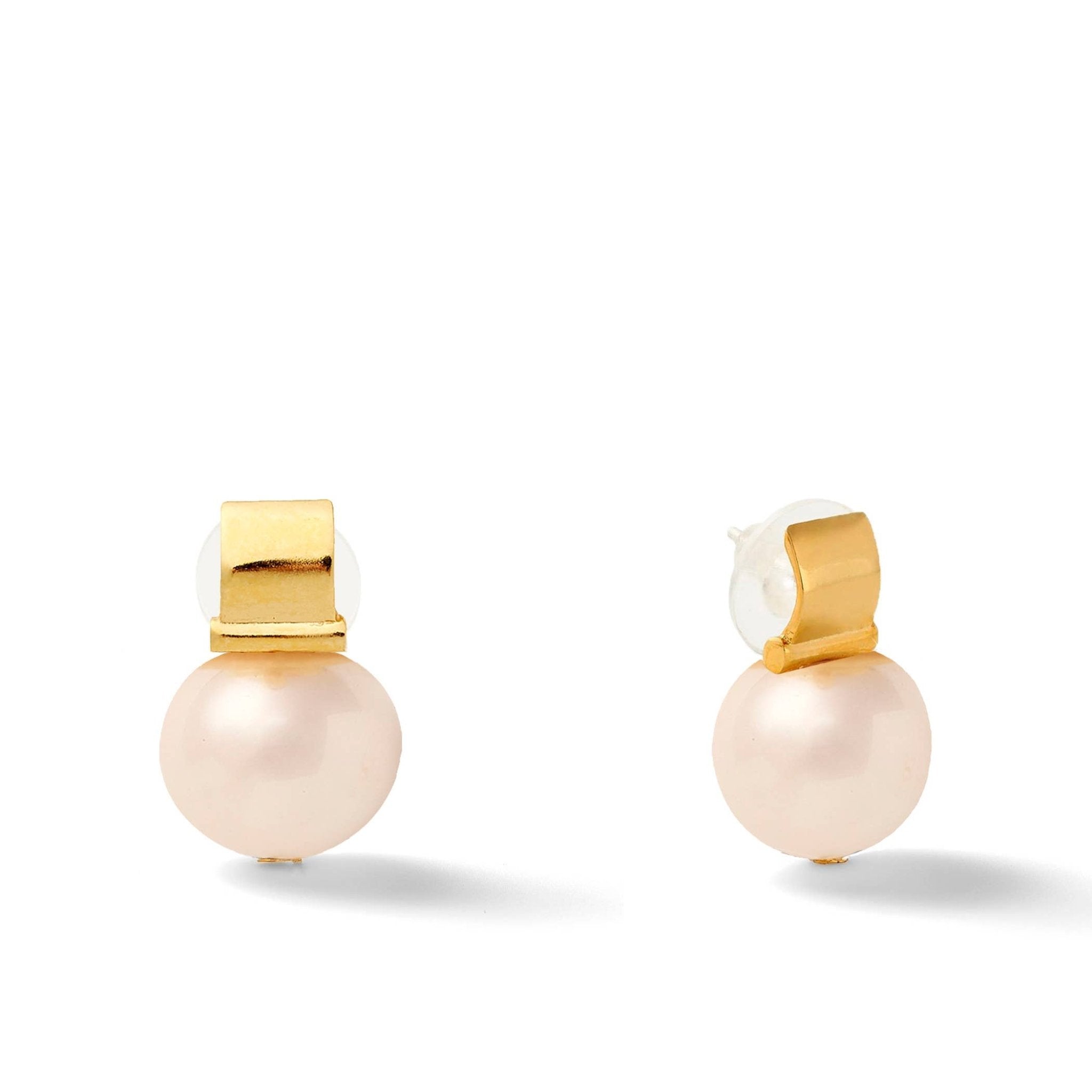 Classic Large Pebble Posts: White - CC & Co by Catherine Canino - Gaines Jewelers