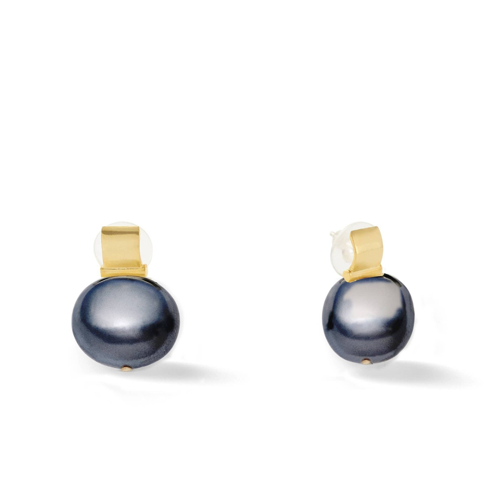 Classic Large Pebble Posts: White - CC & Co by Catherine Canino - Gaines Jewelers