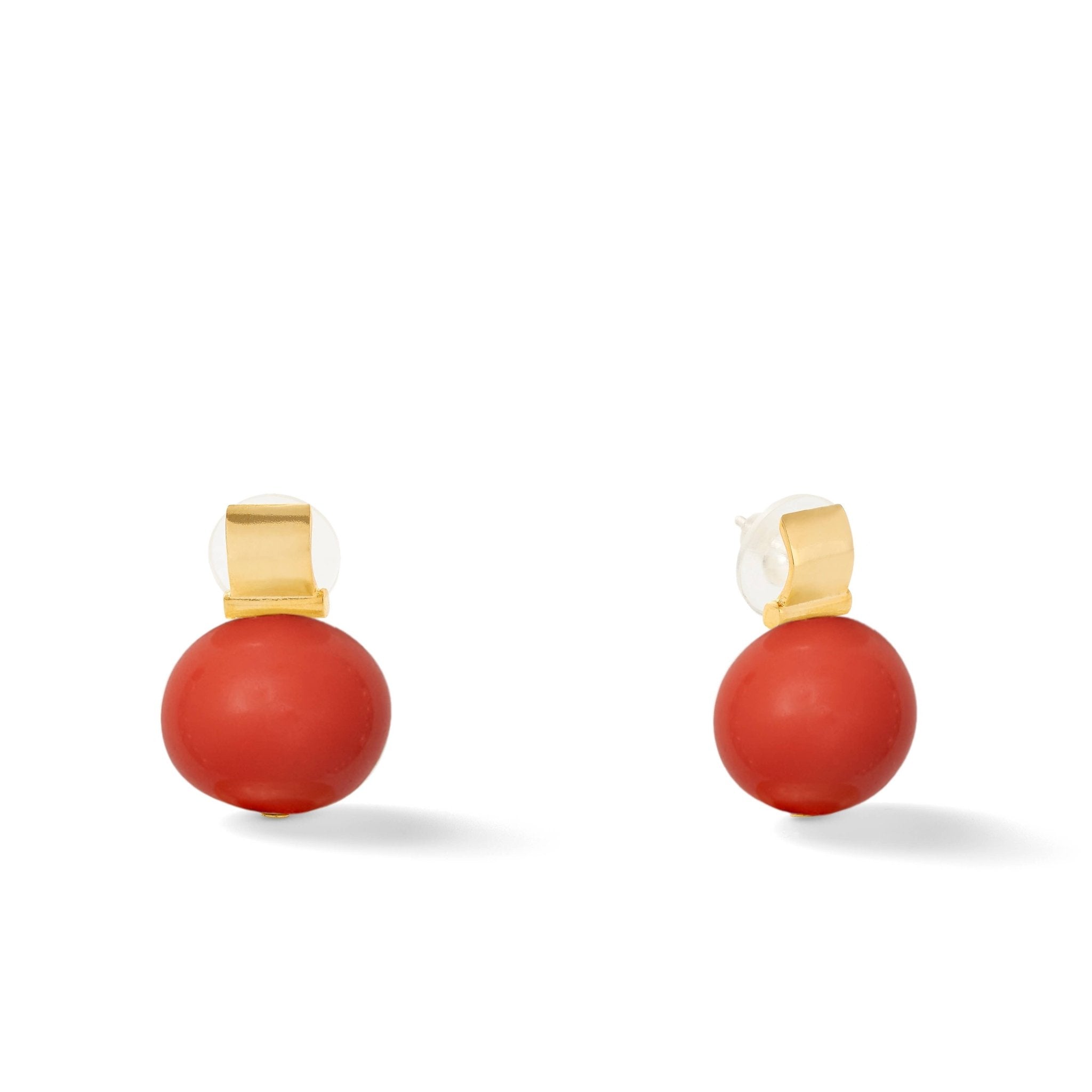 Classic Large Pebble Posts: White - CC & Co by Catherine Canino - Gaines Jewelers