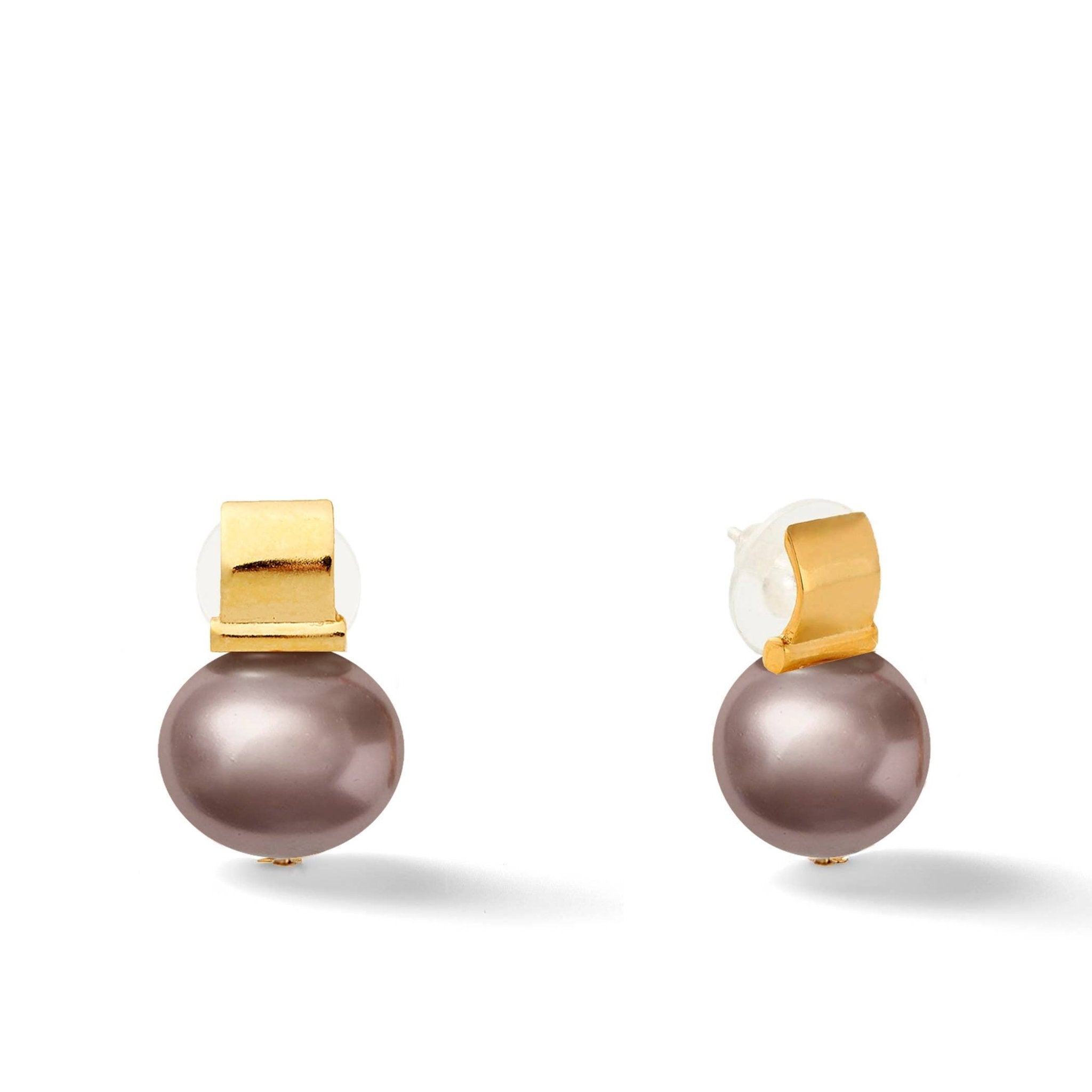 Classic Large Pebble Posts: White - CC & Co by Catherine Canino - Gaines Jewelers