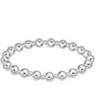 classic sterling grateful pattern bead bracelet - Gaines Jewelers
