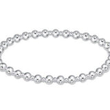 classic sterling grateful pattern bead bracelet - Gaines Jewelers