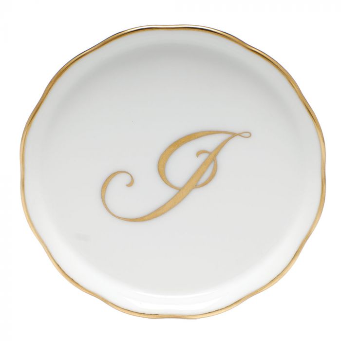 COASTER WITH MONOGRAM - J - Gaines Jewelers