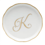 COASTER WITH MONOGRAM - K - Gaines Jewelers