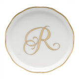 COASTER WITH MONOGRAM-R - Gaines Jewelers