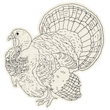 Coloring Turkey Die-Cut Placemat - Gaines Jewelers
