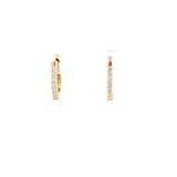 Earrings diamond huggies 14=.22ct 14kt yellow gold - Gaines Jewelers