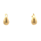Earrings small tear-drop 14kt yellow gold - Gaines Jewelers