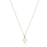 Egirl 14" Gold Charm Signature Cross Necklace - Gaines Jewelers