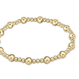 extends Gold Classic Sincerity Pattern Bead Bracelet - Gaines Jewelers