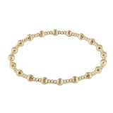 extends Gold Dignity Sincerity Pattern Bead Bracelet - Gaines Jewelers