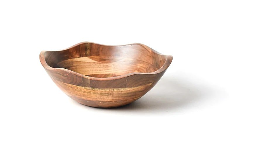 Fundamental Wood Ruffle Bowl - Gaines Jewelers