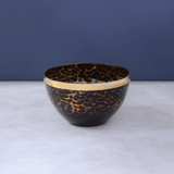 Glass Tortoise and Gold 8" Bowl - Gaines Jewelers