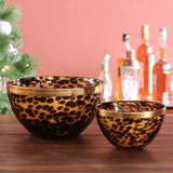 Glass Tortoise and Gold 8" Bowl - Gaines Jewelers