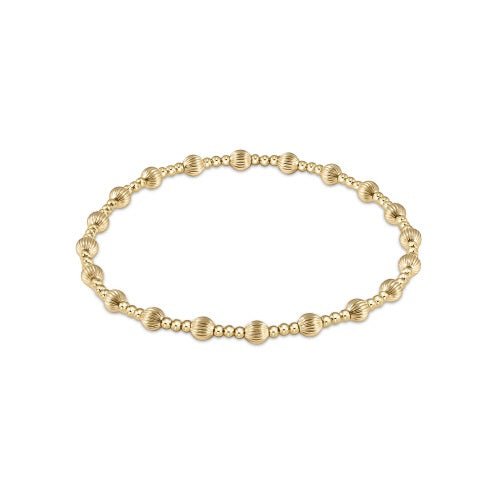 Gold Dignity Sincerity Bead Bracelet - Gaines Jewelers