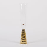 Gold Geo Hammered Champagne Glass - Gaines Jewelers