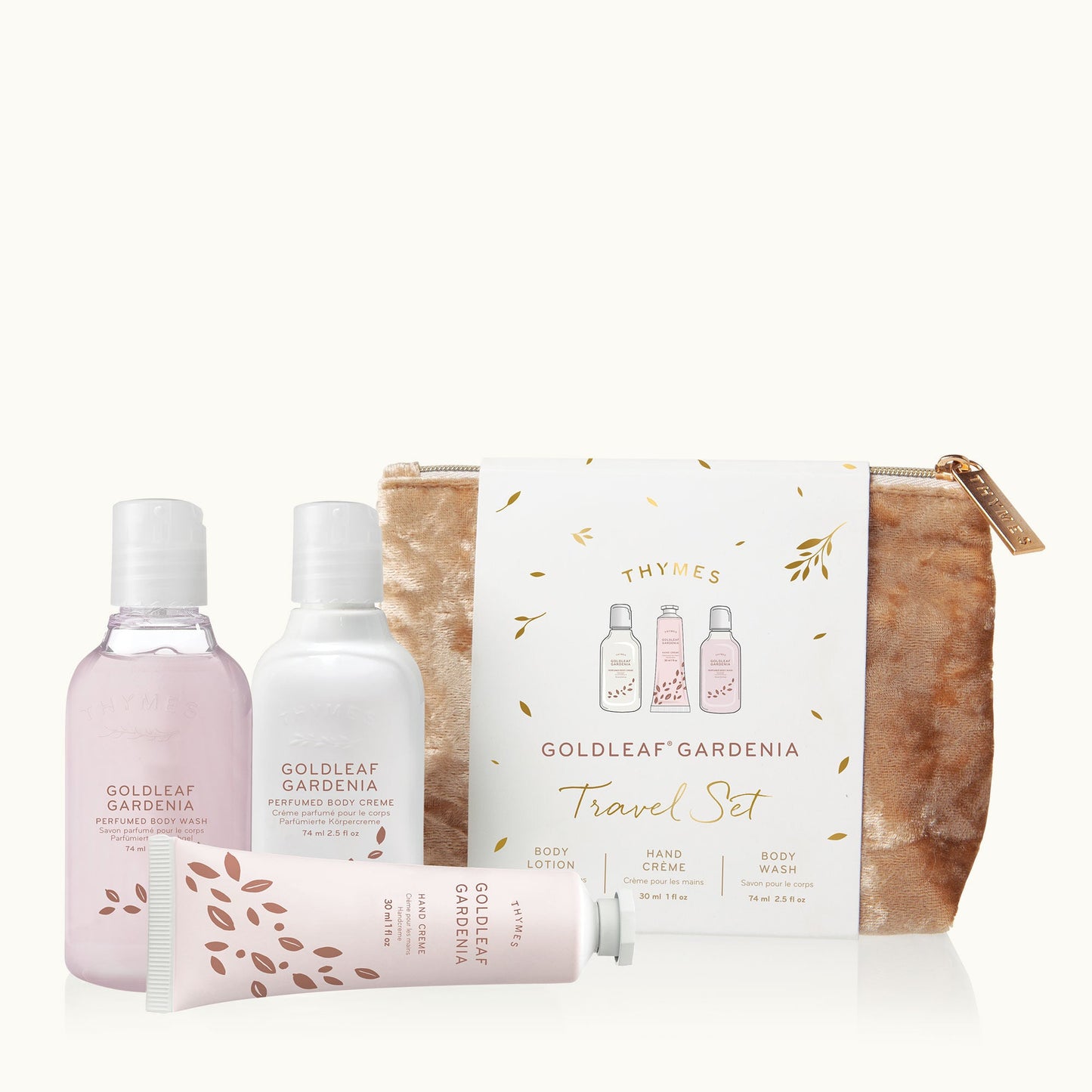Goldleaf Gardenia Travel Set with Beauty Bag - Gaines Jewelers