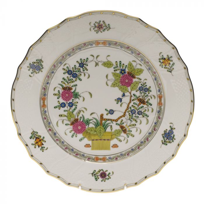 Indian Basket Multicolor Dinner Plate - Herend - Gaines Jewelers