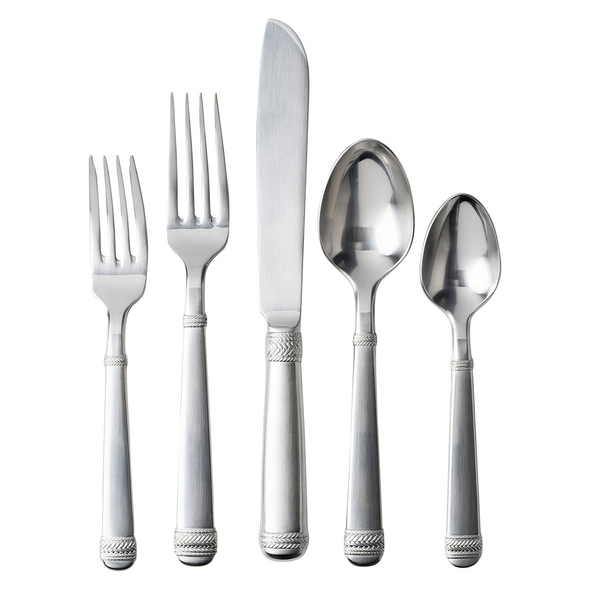 Le Panier 5pc Setting - Bright Satin - Gaines Jewelers