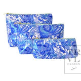 Luxe Gloss Trio Bags Blue Paisley - Gaines Jewelers