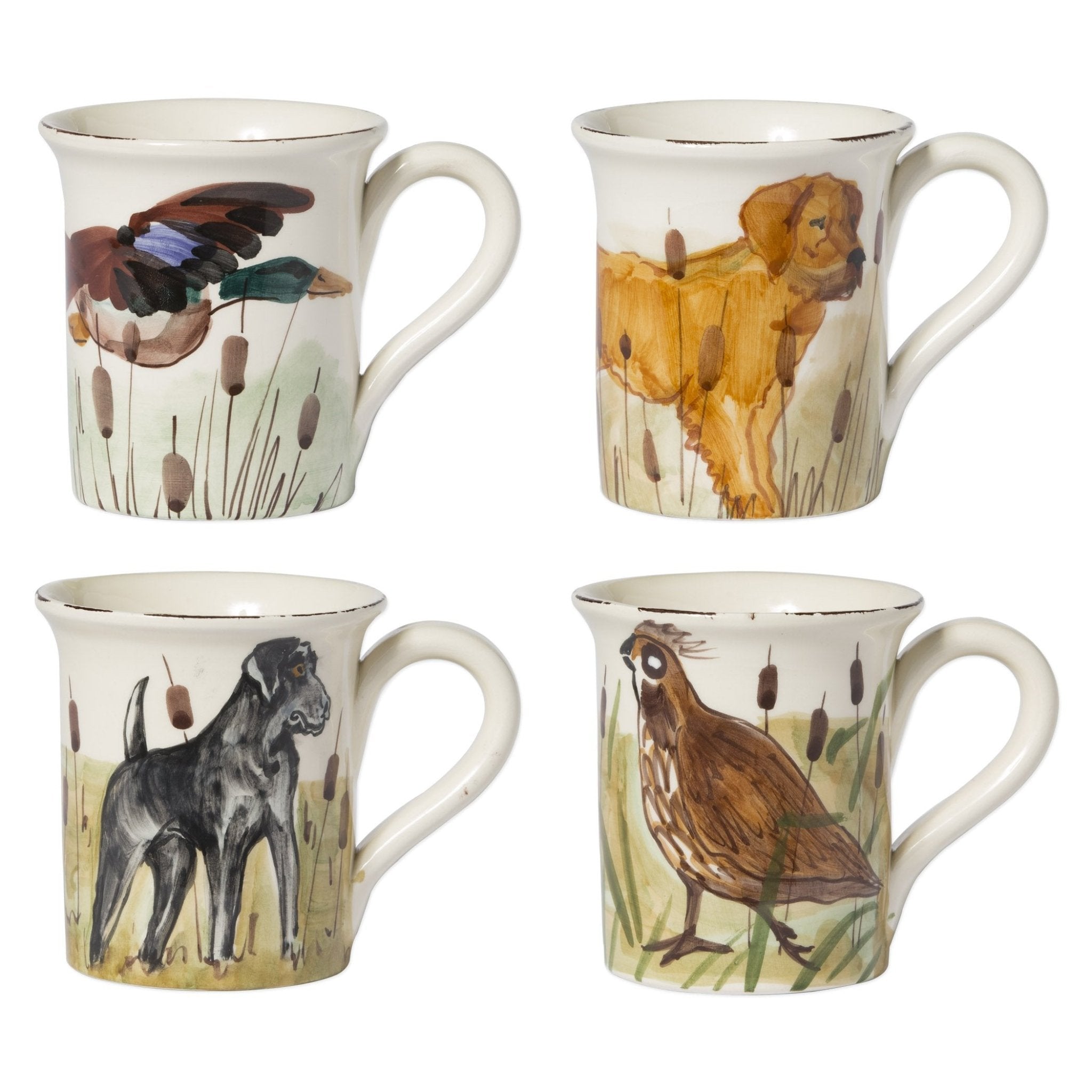 Mugs Wildlife Assorted- Set of 4 - Gaines Jewelers