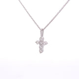 Necklace 14kt white gold Diamond Cross Necklace with 18" cable chain - Gaines Jewelers