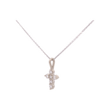 Necklace - Diamond Cross 0.30ctw in 14kt white gold - Gaines Jewelers