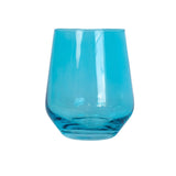 Ocean Blue Stemless Wine - Estelle Colored Glass - Gaines Jewelers