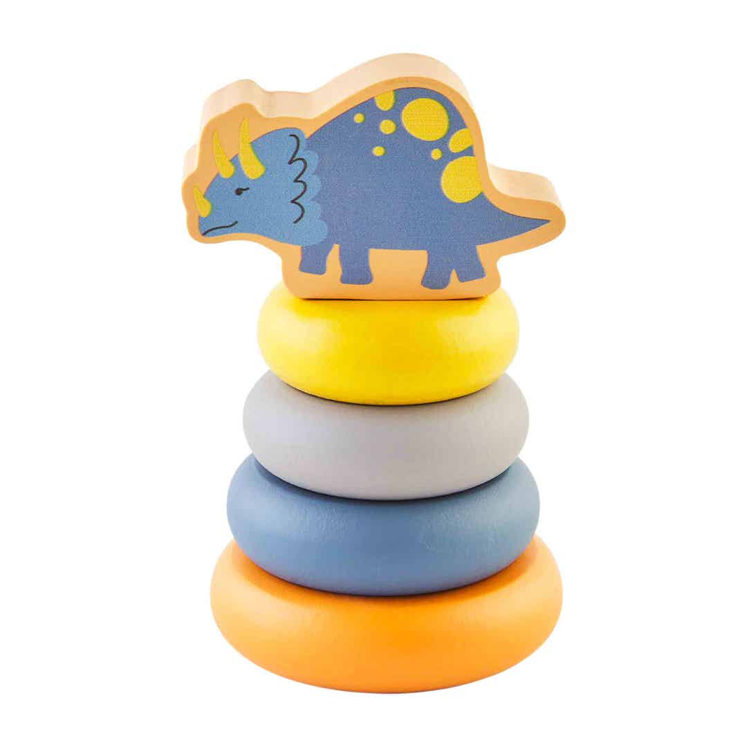 Orange Dino Stacking Toy - Gaines Jewelers