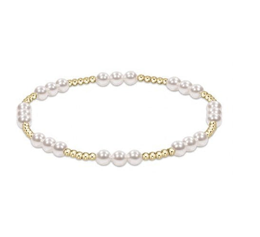 Pearl Classic Joy Pattern 4mm Bead Bracelet - Gaines Jewelers