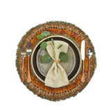 Pheasant Park Set of 4 Round Decorative Mats - Pheasant Feathers - Gaines Jewelers