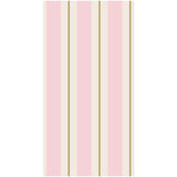 Pink&Gold Awning Stripe Guest Napkin S/16 - Gaines Jewelers