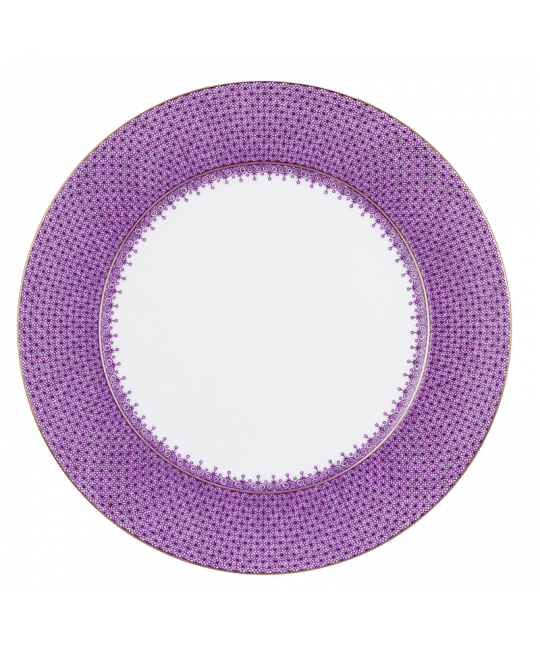 Plum Lace Service Plate - Gaines Jewelers