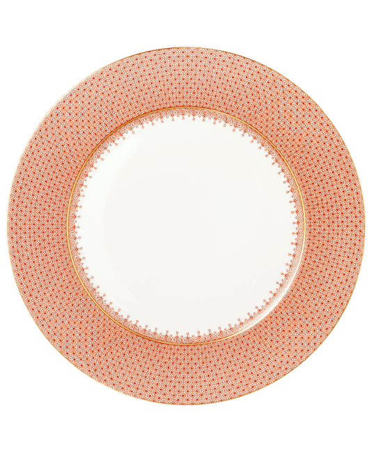 Red Lace Service Plate - Mottahedeh - Gaines Jewelers