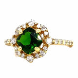 Ring chrom diopside diamond ring - Gaines Jewelers