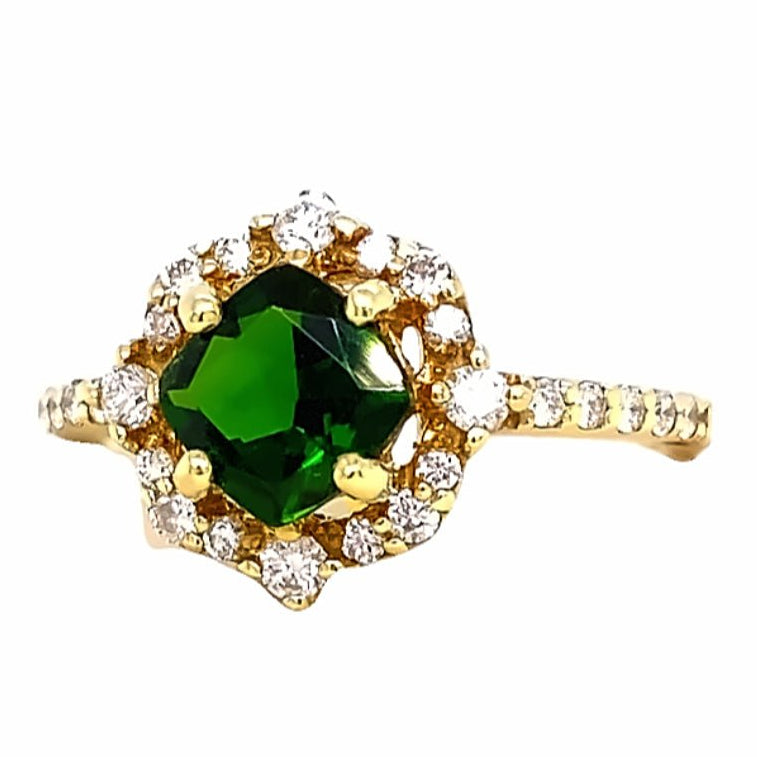 Ring chrom diopside diamond ring - Gaines Jewelers