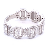 Ring diamond band 7 sections wide - Gaines Jewelers