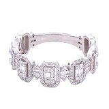 Ring diamond band 7 sections wide - Gaines Jewelers