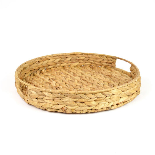 Round Tray - Natural Woven - Gaines Jewelers