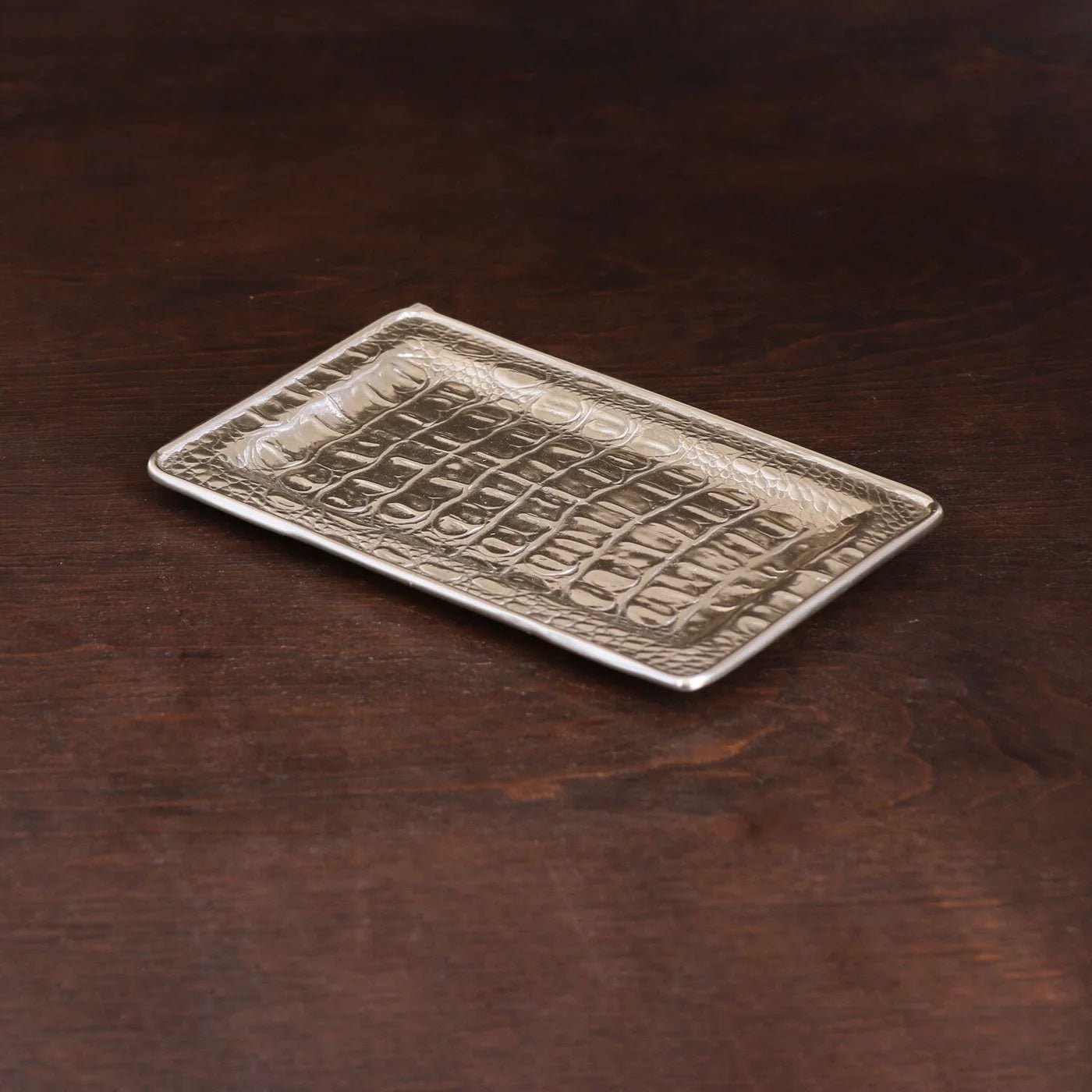 SIERRA MODERN Croc Luxe Bath Small Tray Gold - Gaines Jewelers