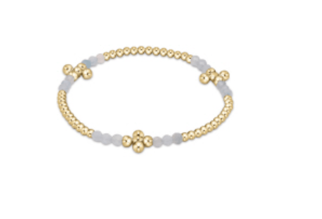 Signature Cross Gold Bliss Pattern 2.5mm Bead Bracelet - Gaines Jewelers